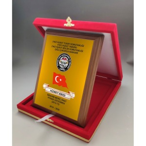 15x20 Kutulu Ahşap Plaket