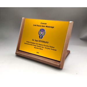 15x20 Yatay Kapaklı Ahşap Plaket