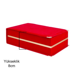 Kadife Kristal Plaket Kutusu 16x25cm