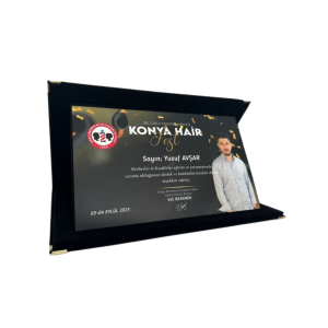 Mezuniyet 20x30cm Büyük Boy Kadife Plaket